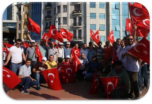 LAİK CUMHURİYET VE DEMOKRASİ İÇİN TAKSİM MEYDANINDAYIZ